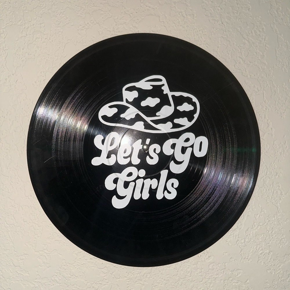 Let's Go Girls (Vinyl Record Wall Art)